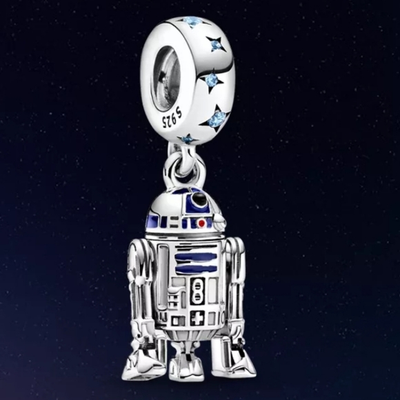 Star Wars Jewelry - 925 Sterling Silver R2-D2 Droid Charm